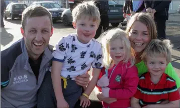  ??  ?? The Fogartys – David, Charlie, Emma, Jane and Henry, who was celebratin­g his 4th birthday on St. Stephen’s Day.