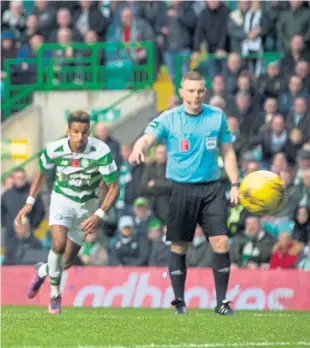  ?? Photograph: SNS ?? converting a penalty kick to make it 2-0