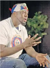  ?? WILFREDO LEE/AP ?? Wyclef Jean was at the Little Haiti Cultural Center on Friday for a news conference and to perform.