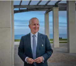  ??  ?? Lord Ricketts, Chair of British Normandy Memorial Trust at the memorial’s opening