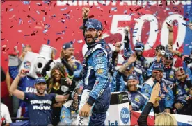  ?? CHARLOTTE OBSERVER ?? From the depths of being inadverten­tly involved in a cheating scandal four years ago at Waltrip Racing, Martin Truex Jr. rallied to the top of the Cup Series.