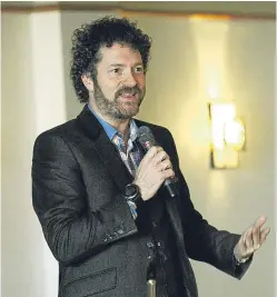  ?? Picture: Dougie Nicolson. ?? Chris van der Kuyl addressing Dundee Rotary Club.