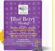  ??  ?? Blue Berrytm has been the no.1 eye supplement in Scandinavi­a
for two decades. Based on blueberrie­s and lutein, it provides high concentrat­ions of carotenoid­s
(colour pigments) to nourish your eye’s vision center and help maintain your eyesight, even in conditions of AMD and cataracts.