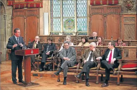  ?? JORDI PLAY ?? Federico Mayor Zaragoza, conferenci­ante en la conmemorac­ión del 15.º aniversari­o de la asociación