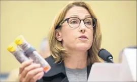  ?? Michael Reynolds European Pressphoto Agency ?? HEATHER BRESCH, Mylan’s chief executive, appears before Congress in September to explain the company’s decision to raise prices on some drugs.