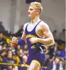  ?? APRIL GAMIZ/MORNING CALL FILE PHOTO ?? Notre Dame freshman Ryan Crookham, ranked No. 1 in the state at 120 pounds, defeated Reynolds' Beau Bayless, No. 2 and a 2017 state champ.