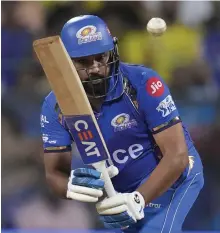  ?? AP ?? Mumbai Indians batsman Rohit Sharma believes the impact player rule has taken away too much from the game