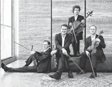 ?? LEIPZIG STRING QUARTET ?? With only one switch at first violin a few years ago, members of the Leipzig String Quartet from Germany have been performing together for 25 years.