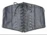 ??  ?? New Look black wide corset studded belt, £12.99