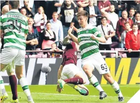  ??  ?? The penalty incident which sparked the furore at Tynecastle.