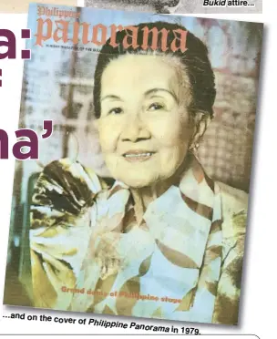  ??  ?? …and on the cover of Philippine Panorama in 1979.