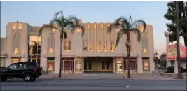  ?? DAVID ALLEN — STAFF ?? Opened in 1937 as the Fontana, the theater has had many uses over the decades. It’s been a site for dinner theater and light musicals since 2008. The city-owned theater is closing in August for a $1.8million upgrade followed by a new focus on live music.