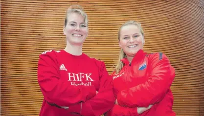  ?? NIKLAS TALLQVIST ?? MED GULD I SIKTE. HIFK:s Annika Lindström och Dickens Anna Lindahl ska se till att mästerskap­et hålls i Helsingfor­s. Men de har olika åsikt om vem som ska ta hem titeln i vår.