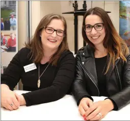  ??  ?? Jacinta Carroll and Assistant Manager Eileen Linehan pictured at the Helping Hands Showcase at IRD Duhallow.