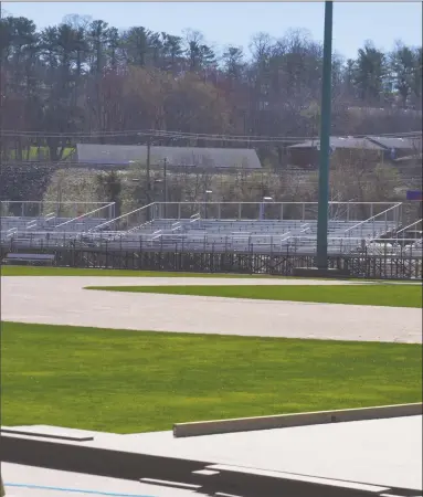  ?? Pete Paguaga / Hearst Connecticu­t Media ?? The view of Palmer Field from the new left field terrace in Middletown on Monday.