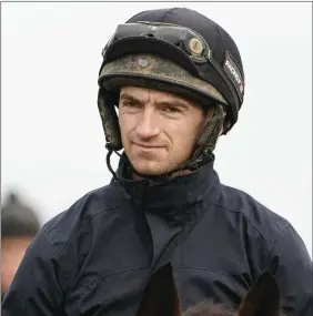  ??  ?? Patrick Mullins replaces Paul Townend for the plum spare ride on Burrows Saint