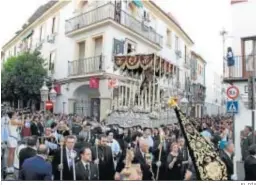  ?? EL DÍA ?? La Virgen de la Soledad en la procesión Magna Mariana de 2015.