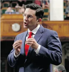  ?? ADRIAN WYLD/THE CANADIAN PRESS ?? There’s an awareness among Conservati­ves that MP Pierre Poilievre’s mudslingin­g tactics are wearing thin.