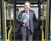  ??  ?? Controls:
Transport Minister Shane Ross wants to make face masks mandatory on public transport