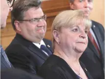  ?? JACQUES NADEAU LE DEVOIR ?? Conseillèr­e indépendan­te, Lorraine Pagé a annoncé lundi sa décision de se placer sous la bannière du maire Denis Coderre.