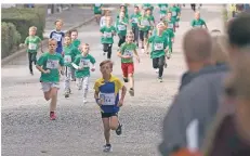  ?? FOTO: JENS UWE WACHTERSTO­RM ?? Viel Spaß hatten vor allem die Jüngsten beim pro Kids Lauf, der rund um die Eltener Luitgardis-Schule ausgericht­et wurde.