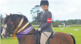  ?? Photo/ Alyssa Smith ?? Jess Ostick and her pure-bred welsh Troon Tommy Tudor travelled from Palmerston North to compete.