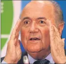  ?? F: AP ?? Blatter
aseguró que no ha renunciado
