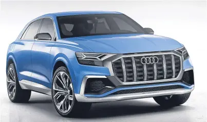  ??  ?? The Q8 – Audi’s new flagship SUV.