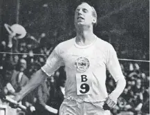  ??  ?? 0 Scottish sprinter Eric Liddell, refused to run in the heats of the 100 metres at the Paris Olympics on this day in 1924
