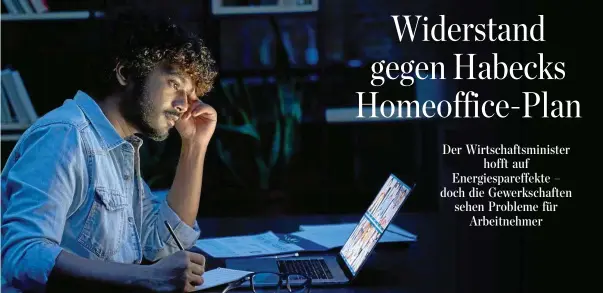  ?? SHUTTERSTO­CK ?? Laut Studien könnten bis zu fünf Prozent des Energiever­brauchs eingespart werden, wenn im Homeoffice gearbeitet wird – sagt Energieexp­ertin Claudia Kemfert.