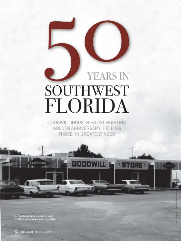  ??  ?? The Palm Beach Boulevard store in south Fort Myers was a popular spot in the 1970s.