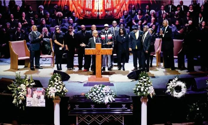  ?? Photograph: Reuters ?? The Mississipp­i Boulevard Christian Church in Memphis on Wednesday.