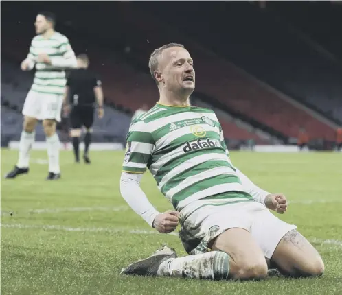  ??  ?? 0 Leigh Griffiths has been given a new one-year deal at Celtic but will be under pressure to perform for new boss Ange Postecoglo­u