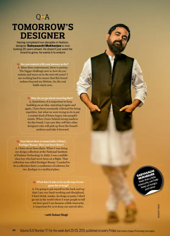 Q&A WITH SABYASACHI MUKHERJEE - PressReader