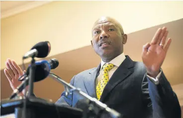  ?? /File picture ?? Primary function: Reserve Bank governor Lesetja Kganyago says the Bank, which is due to present its case before the High Court in Pretoria, will not bow to political pressure and will continue with its mandate of protecting the currency by targeting...