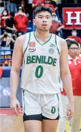  ?? PHOTOGRAPH COURTESY OF NCAA ?? WILL Gozum and College of Saint Benilde are aching to rule Season 98 NCAA basketball tournament.