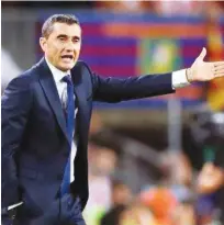  ??  ?? Barcelona drew at home to Tottenham on Tuesday when coach Ernesto Valverde took the chance to rest several key players, including Lionel Messi.