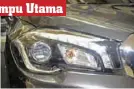  ??  ?? Selain desainnya yang baru, lampu depan New SX4 S-cross sekarang juga menggunaka­n LED Projector serta DRL. Sistem auto leveling yang memberikan pengendara pendar cahaya konsisten, walaupun sedang mengangkut beban berat di belakang juga tak lupa disematkan.Fitur auto light on juga membuat