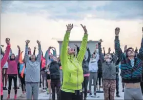  ??  ?? Opening chakras: Yoga has long been seen as a ‘white’ activity but it is now catching on among other groups. Photo: Alet Pretorius/Gallo Images