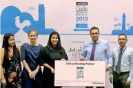  ??  ?? From left: Nilmini Gunaratne-vice President Marketing, DFCC Bank,Jill Macdonald, Curator - Fairway Galle Literary Festival 2019, Sunela Samaranaya­ke, Festival Director - Fairway Galle Literary Festival 2019, Thimal PERERA-DCEO,DFCC Bank, Sapumal Perera – Cards Marketing Manager, DFCC Bank