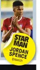  ??  ?? STAR MAN JORDAN SPENCE Ipswich