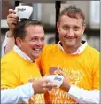  ??  ?? Davy Fitzgerald and Mario Rosenstock at the launch.