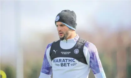  ?? Photograph: Tom Flathers/Manchester City FC via Getty Images ?? Manchester City’s Kyle Walker said about the incident: ‘I want to apologise to my family, friends, football club, supporters and the public for letting them down.’