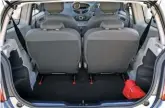  ??  ?? Luggage capacity is a generous 165 litres and there’s even more space once the rear seats have been folded flat.