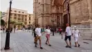  ??  ?? Palma de Mallorca: poco movimiento para ser agosto.