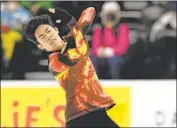  ?? Mark Zaleski Associated Press ?? NATHAN CHEN had two falls Sunday but still was good enough to win his sixth consecutiv­e U.S. title.