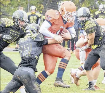  ?? FILE ?? Mike Adams of the Cobequid Cougars had an outstandin­g season and captured MVP honours in the NSSAFFL South Conference.