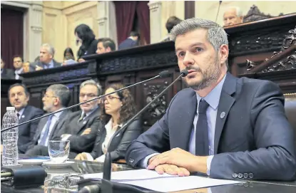  ?? Presidenci­a ?? El jefe de Gabinete prometió que el acuerdo con el Fondo no resignará soberanía