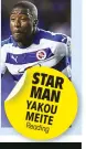  ??  ?? STAR MAN YAKOU MEITE Reading