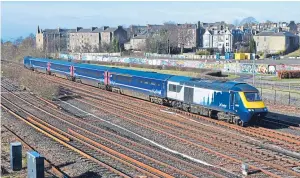  ??  ?? “One of the “mystery” trains shunting in the yard at Dundee just after 10am a few weeks ago. See above for details.